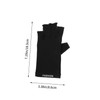 OHPHCALL 1 Pair UV-Resistant Manicure Gloves Breathable Ice Silk Fingerless