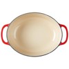 Lodge EC7OD43 Enameled Cast Iron Oval Dutch Oven, 7-Quart, Red