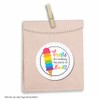 Rainbow Ice Cream Cone Birthday Party Thank You Sticker Labels,