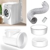 Dryer Vent Hose,Dryer Vent Connector with Dryer Hose,Dryer Connection Kit,90