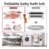 ZHX Bañera Bebés Plegable Tina De Baño Casa Y Viaje