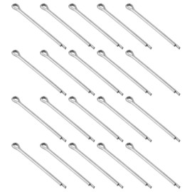 sourcing map 100Pcs 2.5mmx50mm 304 Stainless Steel Cotter Pin, Split Pin Fastener Clips Split Cotter for Household Appliances, Sports Equipment, Car Mechanics Repair (Silver)