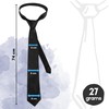 FNA FASHIONS Black Shiny Satin Neck Tie – Classic Solid