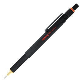 Rotring 800 0.7mm Mechanical Pencil Black Metal Body Twist and Click Design