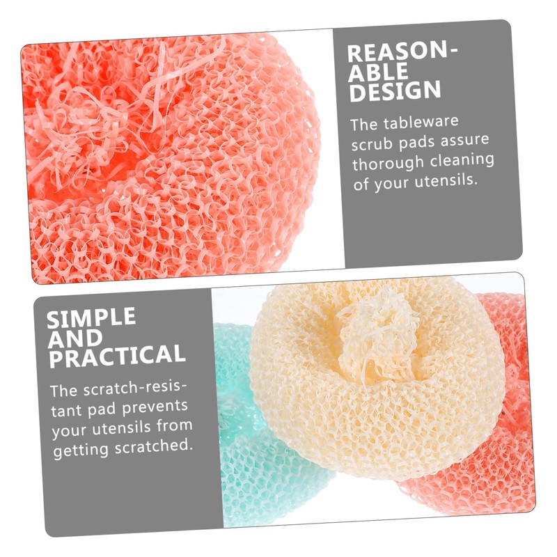 VILLFUL 10pcs Dish Scrubbers Kitchen Dish Scrub Pads Scratch Resistant