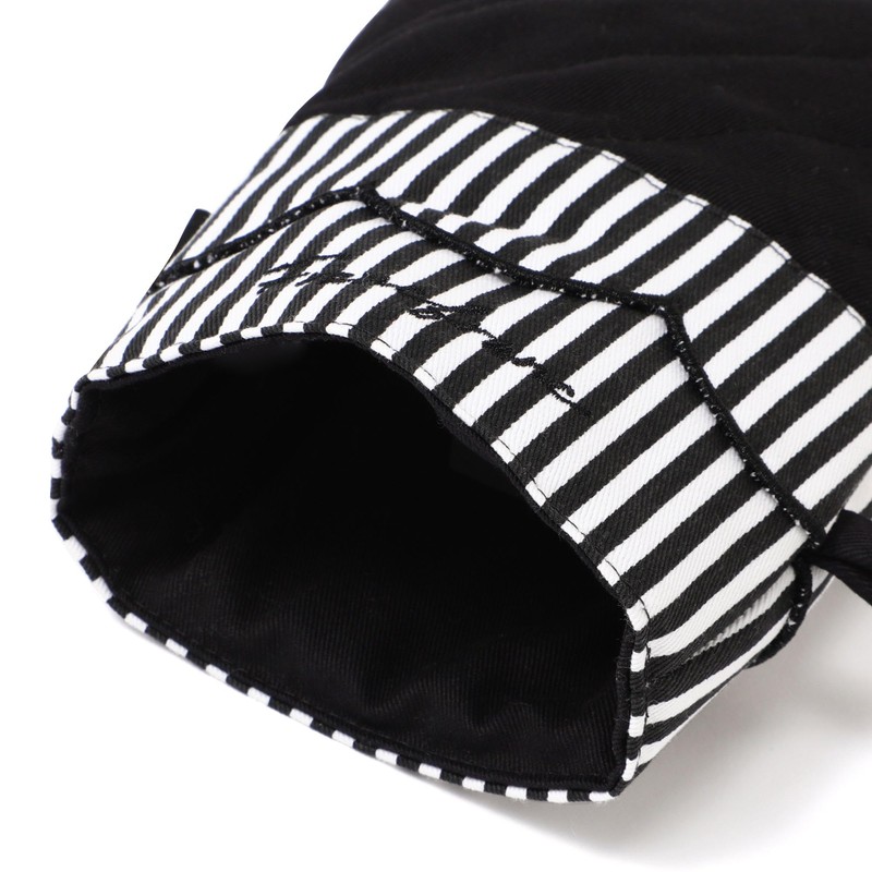 Francfranc Franc Scalloped Mittens Black Potholder New Life