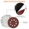 Meccion 125 mm Sandpaper Pack of 50 Velcro Sanding Discs