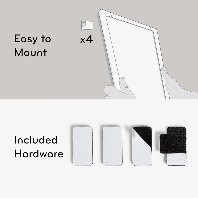 U Brands Contempo Magnetic Dry Erase Board White Board, 11"