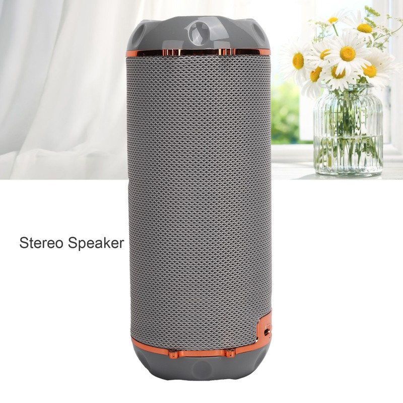 Bluetooth 5.0 Speaker Portable Flashlight Column TWS HiFi Stereo FM