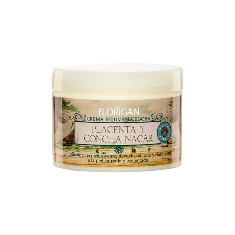 Crema Placenta Concha Nacar Rejuvenecedora Florigan 350grs