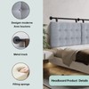 BSHOMGI King Headboard Headboards for Adjustable Beds Backboard Wall Mounted