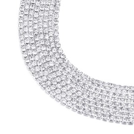 Womens Bling Bling Shinny Crystal Rhinestones Cluster Wide Bangle Bracelet