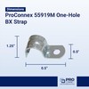 Sigma Engineered Solutions ProConnex 55919M One-Hole BX Strap 3/8-Inch, 100-Pack,