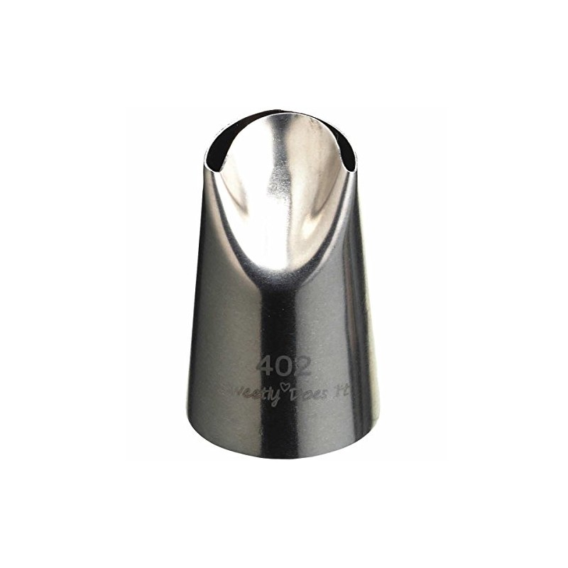 KitchenCraft Sweetly Does It Medium Piping Nozzle, Ruffle Tip, Stainless