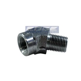 PRO-EDGE INDUSTRIAL EDGE INDUSTRIAL STEEL 45º STREET ELBOW 1/8" MALE NPT x 1/8" FEMALE NPT WOG