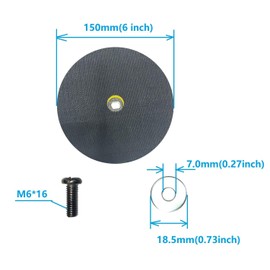 Feenynic 6 Inch 2Pack Buffer Polishing Backing Plates, Backing Pads for Cordless Buffer, Compatible with Saker, GEVEELIFE, Eioehtl, TEETOK, Takuoo, Color Tree, DmgicPro, LOTKEY, Carrkoopy etc.