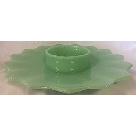 Chip N Dip Bowl - Hobnail Pattern - Mosser Glass USA