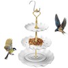 Bird Bath Feeder | 3-Layer Birdbaths Bowl Outdoor,Pet Supplies, Feeding