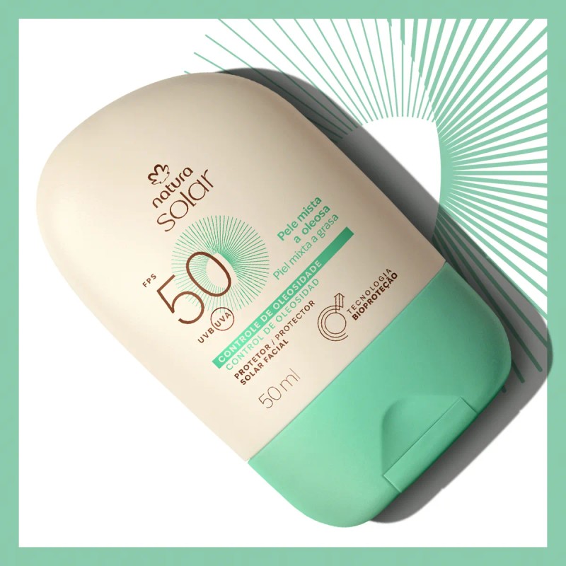 Protector Solar Natura Facial Fps50 Piel Mixta Grasa 50ml