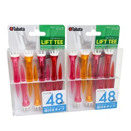 Tabata(タバタ) Golf Tee, Step Plastic Tee, Step Lift Tee, 48mm, 8-piece x 2, Limited Color, GV8007