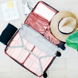 Packing Cubes for Suitcase 10 Sizes Suitcase Organizer Bags 10 Pcs Travel Bags Organiser (10, Leopard Print)