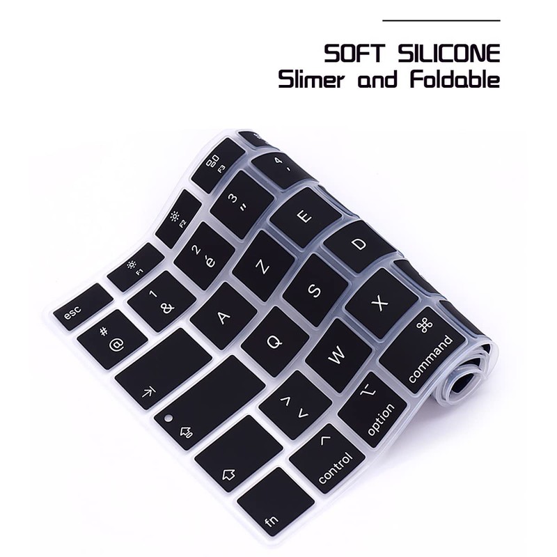 HRH Ultra Thin French Language AZERTY Silicone Keyboard Cover Skin