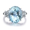 Wenbin Fashion Lady Natural Stone Topaz Ring Blue Topaz Bow