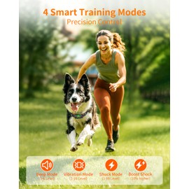 BarKar 2-in-1 Dog Shock Collar & Bark Collar – 2600FT Remote Dog Training Collar with Beep, Vibration, Shock Modes, IPX7 Waterproof E Collar with LCD & Safety Lock for Dogs 8-120lbs