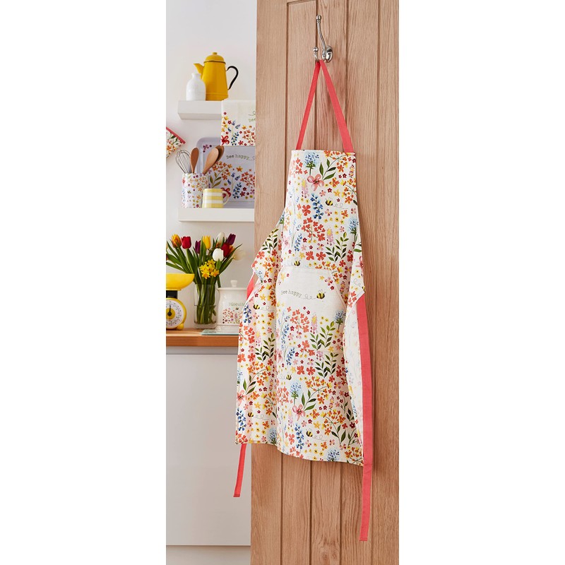 Cooksmart BEE HAPPY 100% cotton Apron