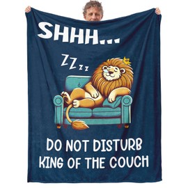 Einanmut Dad Birthday Gifts, Gifts for Dads Birthday, Father's Day, Best Present for Dad Men from Daugher Son, Daddy Present for Thanksgiving, Christmas, Soft Flannel Blanket 50" 60