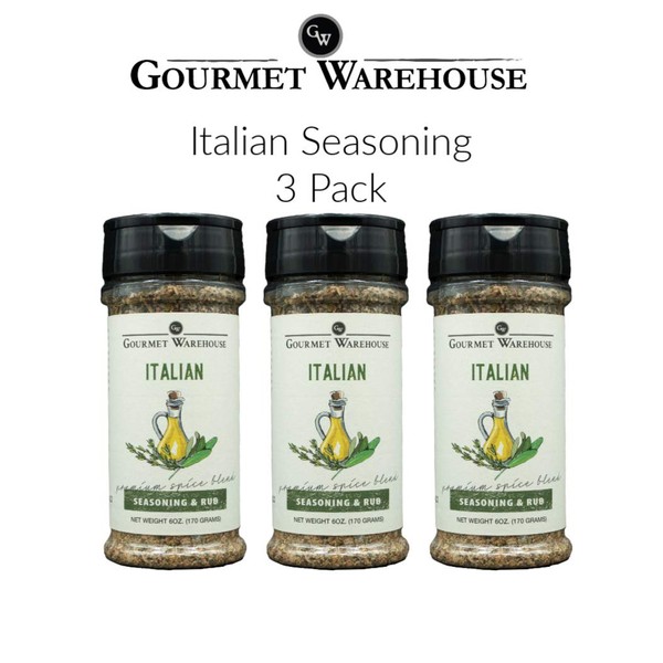 Gourmet Warehouse Italian Seasoning, 4 ozs, 3 Pack - Gluten Free, No MSG, No HFCS