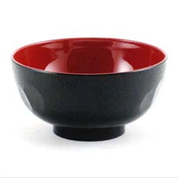 Unbranded 2 PCS. Japanese Miso Soup Rice Bowl 4.5"D Lacquer