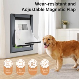 FreeStanding Replacement Pet Door Flap. Easy to Install(Large)