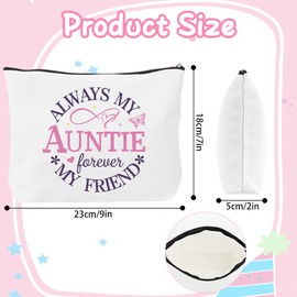 Auntie Birthday Gifts,Special Best Aunty Birthday Mothers Day Gifts for Auntie Presents Aunties Christmas Mothers Day Presents Ideas for Women Aunt Aunts Makeup Bag Cosmetic Bags from Nephew Niece