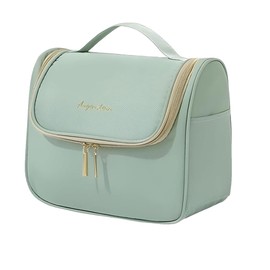 Makeup Bag Travel Toiletry Bag Large Wide-Open Travel Bag Waterproof Large Capacity Cosmetic Bag with Two-Way Zipper Handheld Makeup Storage for Travel, Bathroom, and Everyday Use