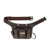 Tourbon Leather Utility Tool Belt Pouch 8 Pockets Tools Holster