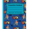BMX Composition Notebook – Blue & Red Wide Ruled |