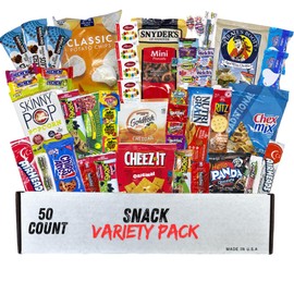 Jolly Good Snack Box – 50 Count Variety Pack Care Package