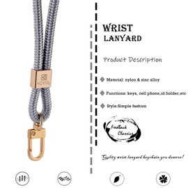 Wrist Lanyard for Keys, Wristlet Strap Keychain,Key Chain Holder,Keyring,Cool Key Chain for Women & Men