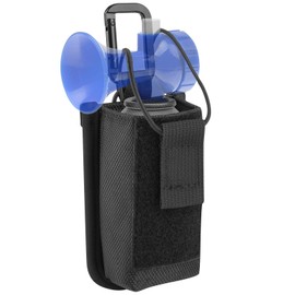 Xxerciz Nylon Pouch Holster for Air Horn, Portable Air Horn Holder Belt Clip with Adjustable Drawstring Protective Carry Case with Carabiner for Boating, Sporting Events and Outdoor Camping