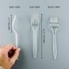 Plasticpro Clear Plastic Forks Disposable Cutlery Medium Weight Utensils 100