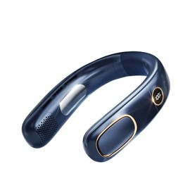 Covilim Neck Fan - 4000mAh Portable Neck Fan with Bladeless Personal Fan Display, 4 Turbo Boosters, Adjustable Width, Digital Display, Suitable for Sports/Travel/Outdoor Work (Blue Color)