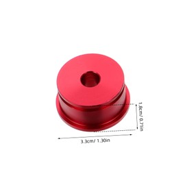 STOBAZA Car Gear Shift Cable Bushing Kit Compatible for Civic Red Rotary Shift Lever Cover Vehicle Specific