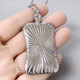 Unbranded Stainless Steel Snake Frame Fleur-de-Lis Pendant Necklace Gothic Medieval Style