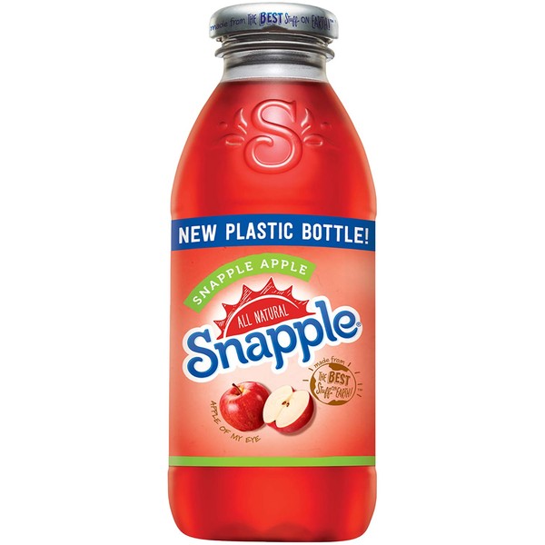 Snapple - Apple - 16 fl oz (12 Plastic Bottles)