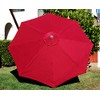 BELLRINO Replacement Umbrella Canopy for 9ft 8 Ribs Burgundy RED