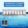 xhtechnology Xhtechnology 8 Gang Aluminum Rocker Switch Panel - 12V/24V