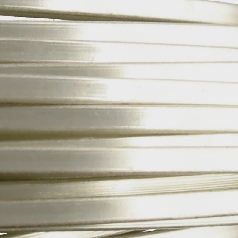 18 Ga Square Copper Craft Wire Silver Plate 42844 by