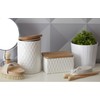 Premier Housewares Tri Canister - White