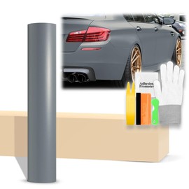 36"x60" (3FTx5FT) Matte Flat Nardo Gray Vinyl Wrap Auto Car Sticker Decal Film Sheet Bubble Free Air Release Technology with Tool Kit